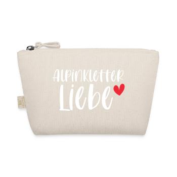 Klettern Alpinklettern Liebe Berge Geschenk - Bio-Täschchen - Natur - Vorne