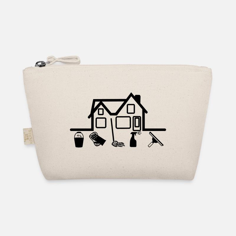 House with cleaning tools Organic Pouch