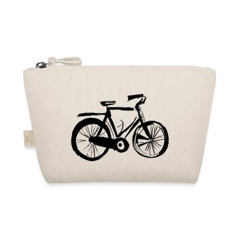 Fahrrad Gekritzel Fahrräder Radfahren Vektor 5 - Bio-Täschchen - Natur - Vorne