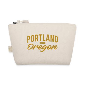 Portland Oregon Vintage Schrift - Bio-Täschchen - Natur - Vorne