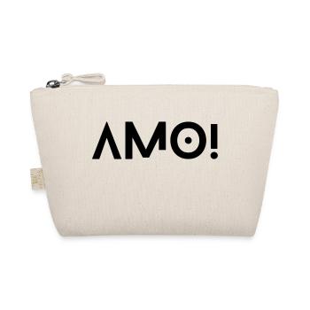 Amo - zeig wen du liebst! Amor liegt in der Luft - Bio-Täschchen - Natur - Vorne