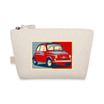 Voiture italienne 500 vintage - Trousse biologique - nature - Devant