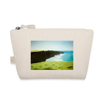 Cliffs Of Moher Watercolor Painting - Organic Pouch - nature - Front