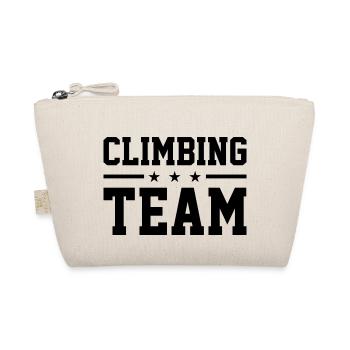 Climbing Team Climbing Bouldering Rock Climber Mou - Bio-Täschchen - Natur - Vorne