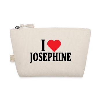 t-shirt I love Josephine t-shirt gift idea - Organic Pouch - nature - Front