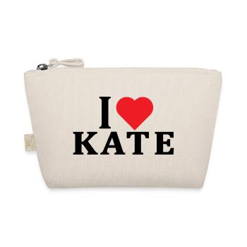 t-shirt I love Kate t-shirt gift idea - Organic Pouch - nature - Front
