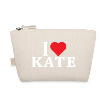 t-shirt I love Kate t-shirt gift idea - Organic Pouch - nature - Front