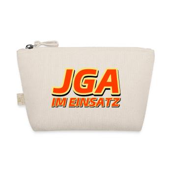 JGA IM EINSATZ - Junggesellenabschied - Bio-Täschchen - Natur - Vorne