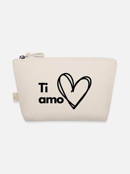 Ti amo - Bio-Täschchen - Natur