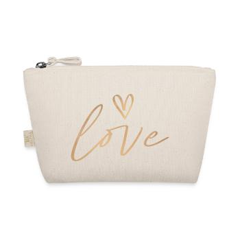 love heart - Bio-Täschchen - Natur - Vorne