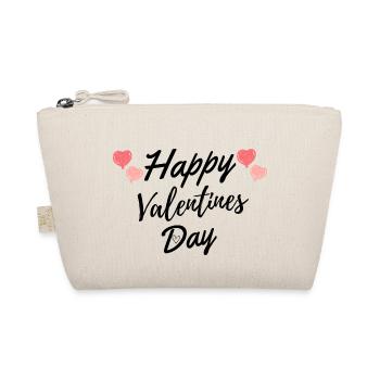 Happy Valentine's Day - Organic Pouch - nature - Front