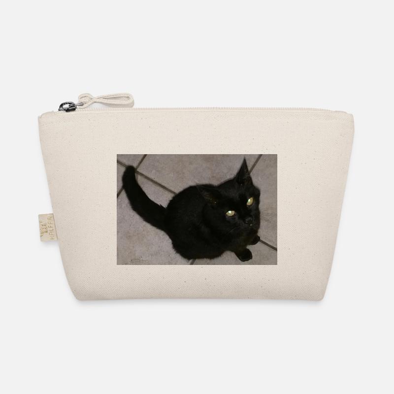Schwarze Katze Bio-Täschchen