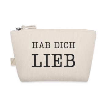 Hab dich lieb - Bio-Täschchen - Natur - Vorne