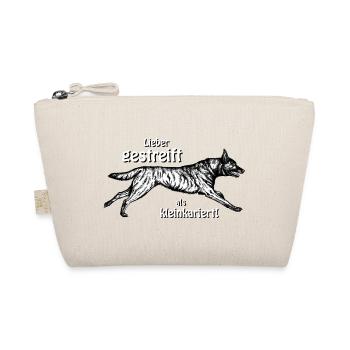 Better striped than small-minded - 2 - Organic Pouch - nature - Front