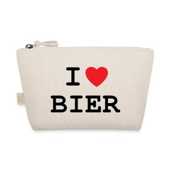 Ich liebe Bier - Bio-Täschchen - Natur - Vorne