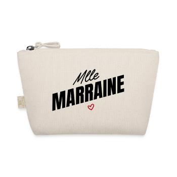 Mlle marraine - cadeau pour future marraine - Trousse biologique - nature - Devant