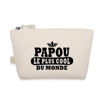 papou / cadeau papy / cadeau papa - Trousse biologique - nature - Devant