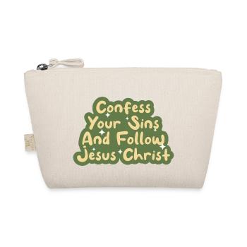 Folge Jesus Christus Bibel Glaube Gott Christentum - Bio-Täschchen - Natur - Vorne
