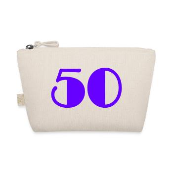50. 50 JAHRE. 50-jähriges Jubiläum. GEBURTSTAG 50 JAHRE. - Bio-Täschchen - Natur - Vorne