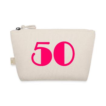50. BIRTHDAY. HAPPY BIRTHDAY - Organic Pouch - nature - Front