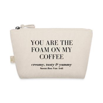 Coffee Foam Flirt Gift - Organic Pouch - nature - Front