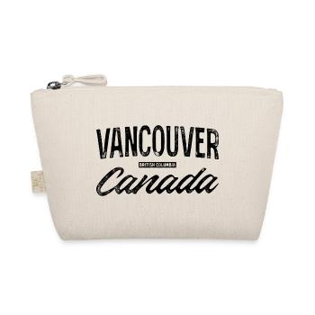 Vancouver Canada Retro Lettering Design - Organic Pouch - nature - Front