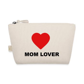 Cute "Mom Lover" design for you - Organic Pouch - nature - Front