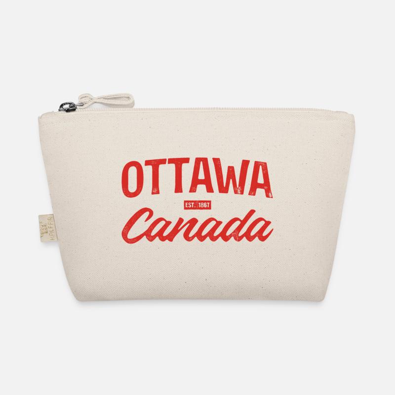 Ottawa Canada Retro Script Rouge Trousse biologique