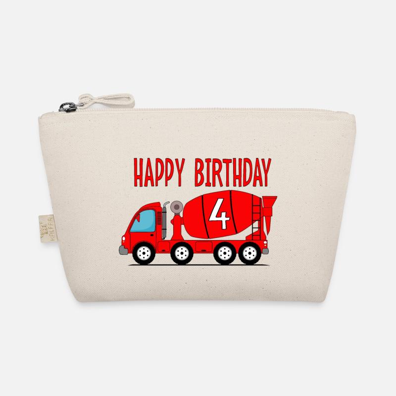 Concrete mixer Happy Birthday 4 Organic Pouch