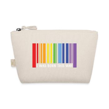 Pride Month LGBT - I Was Born This Way - Organic Pouch - nature - Front