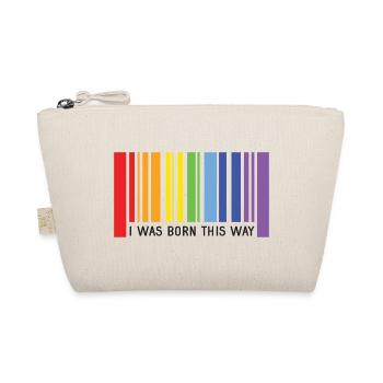 Pride Month LGBT - I Was Born This Way - Organic Pouch - nature - Front