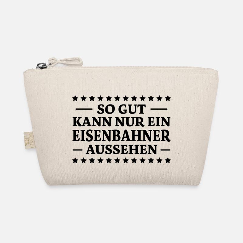 Eisenbahner Spruch Lokführer Eisenbahner Geschenk Bio-Täschchen
