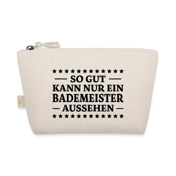 Bademeister Spruch Lustiges Bademeister Geschenk - Bio-Täschchen - Natur - Vorne