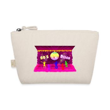 Disco, Pink, 80s, Retro, Party, Old School - Organic Pouch - nature - Front