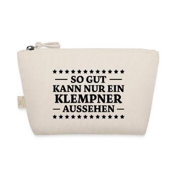 Klempner Spruch Beruf Lustiges Klempner Geschenk - Bio-Täschchen - Natur - Vorne