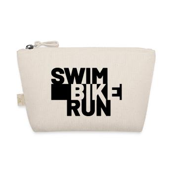 SWIM BIKE RUN - Bio-Täschchen - Natur - Vorne