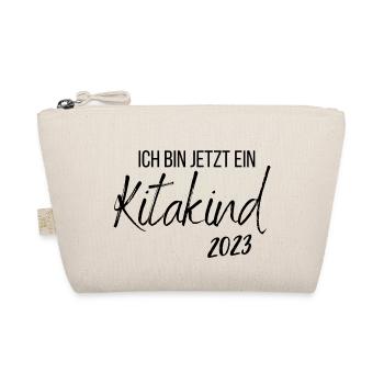 Kita Kind | Ich bin jetzt ein Kitakind - Bio-Täschchen - Natur - Vorne
