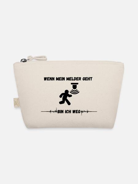 Wenn mein Melder geht bin ich weg - Bio-Täschchen - Natur