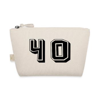 40. 40 YEARS. 40th ANNIVERSARY. 40TH ANNIVERSARY. - Organic Pouch - nature - Front
