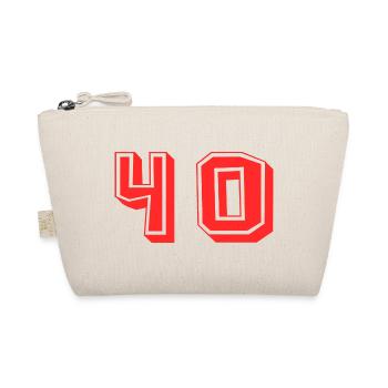 40. 40 YEARS. 40th ANNIVERSARY. 40TH ANNIVERSARY. - Organic Pouch - nature - Front