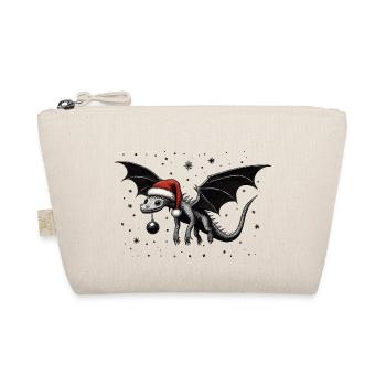 Dragon de Noël avec boule de Noël - Trousse biologique - nature - Devant