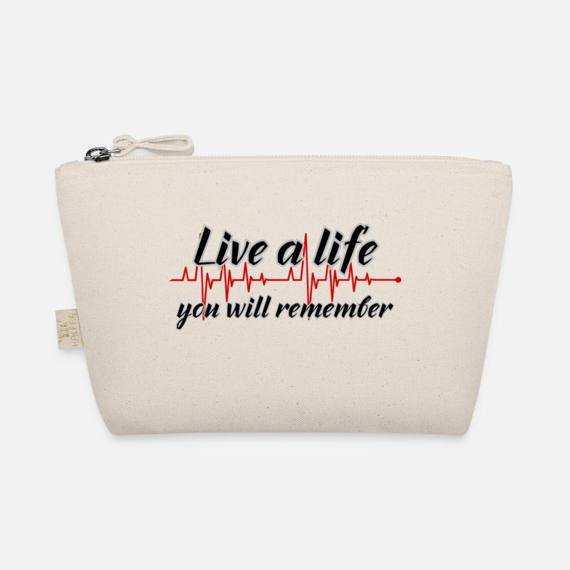 Lebe ein Leben, an das Du Dich erinnern wirst Bio-Täschchen