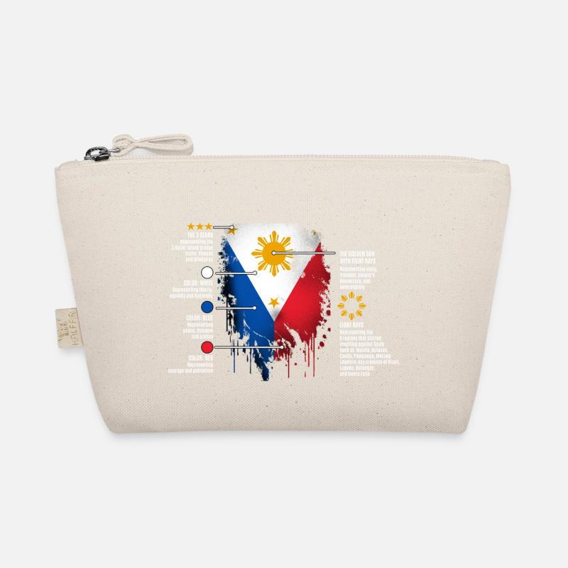 Philippines Filipino Flag Pride I Gift Organic Pouch
