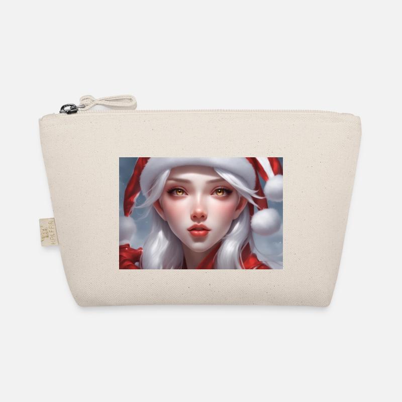 Verträumte Weihnachtsmannfrau Bio-Täschchen