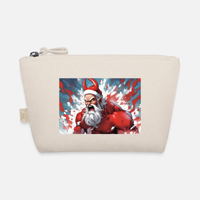 crazy Weihnachtsmann Bio-Täschchen