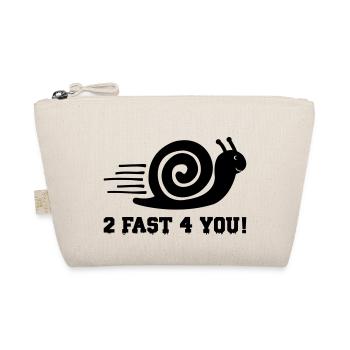 Snail 2 Fast - Organic Pouch - nature - Front