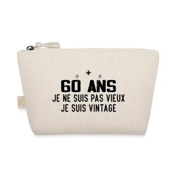 Je ne suis pas vieux cadeau anniversaire 60 - Trousse biologique - nature - Devant