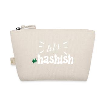 Let's Hash Typography Pattern - Organic Pouch - nature - Front
