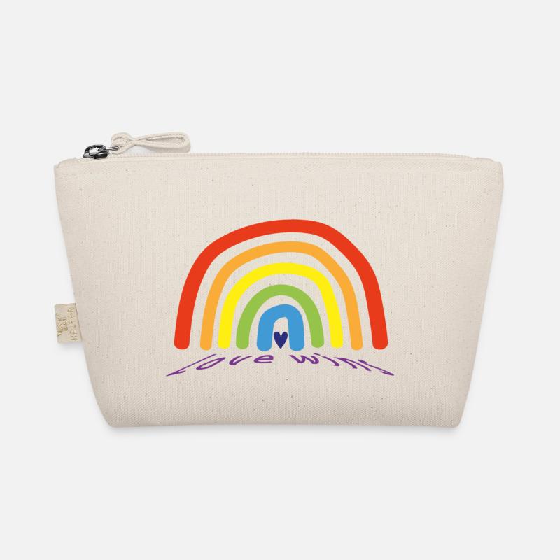 regenbogen love wins - Bio-Täschchen - Natur