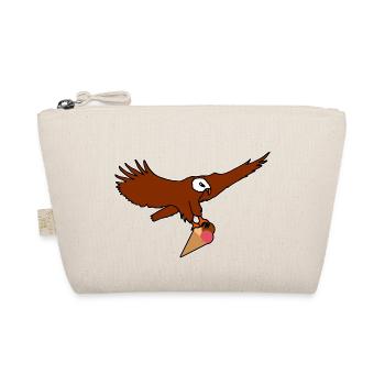 Aigle volant avec cornet de crème glacée - Trousse biologique - nature - Devant